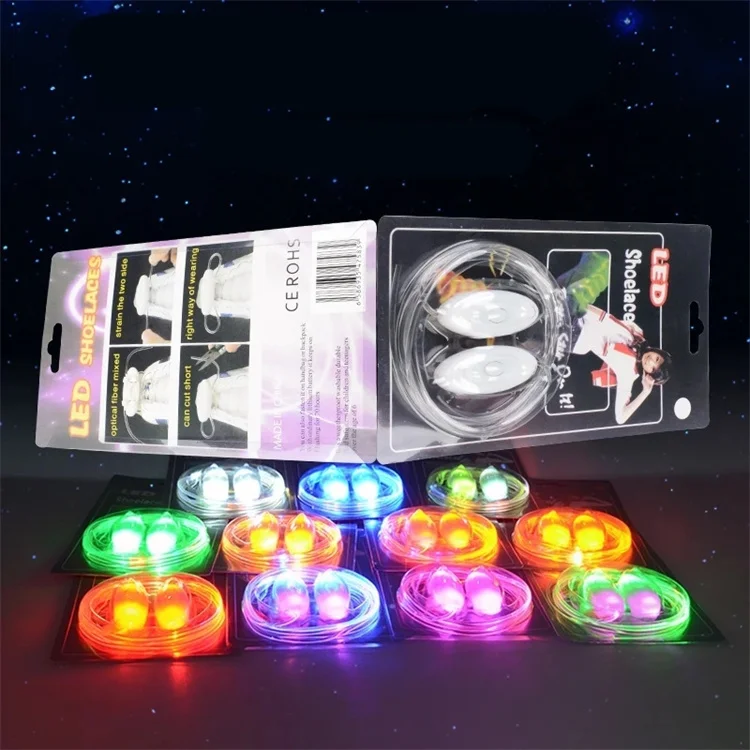 Disco Decor Party Night Light Sport Shoe Laces Luminous Shoelaces Flashing Shoestrings Luminous Fluorescent Shoelace