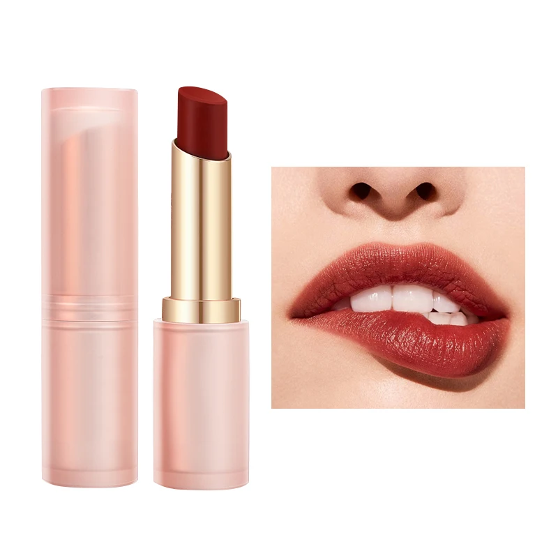 Custom Pop Color Matte Liquid Velvet Organic Moisturizing Lipstick Long Lasting Nonstick Waterproof Nude Lipstick