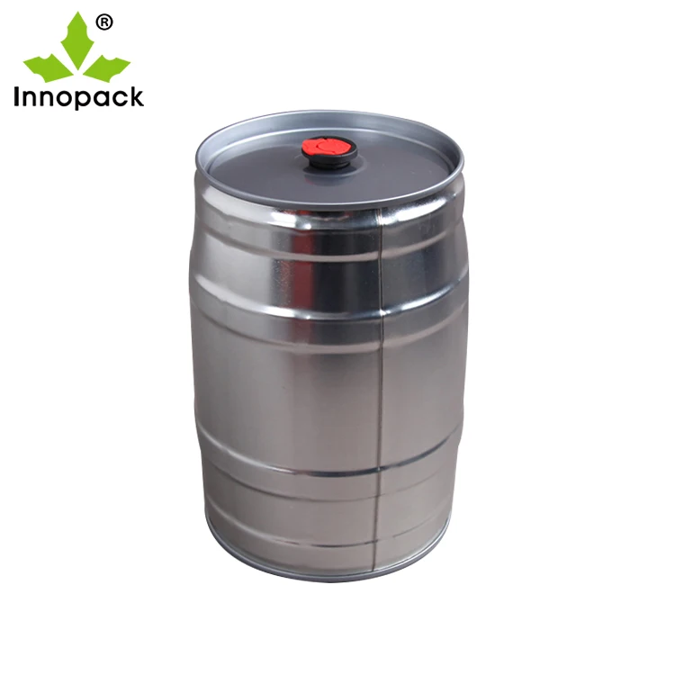 Factory hot sale direct sale 5L mini round stainless steel metal wine barrel with tap