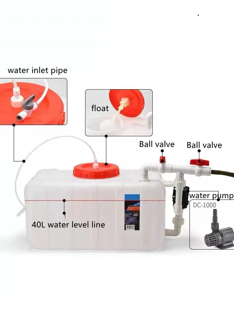 Seawater configuration bucket mixed salt Saltwater mixing jug for fish tank