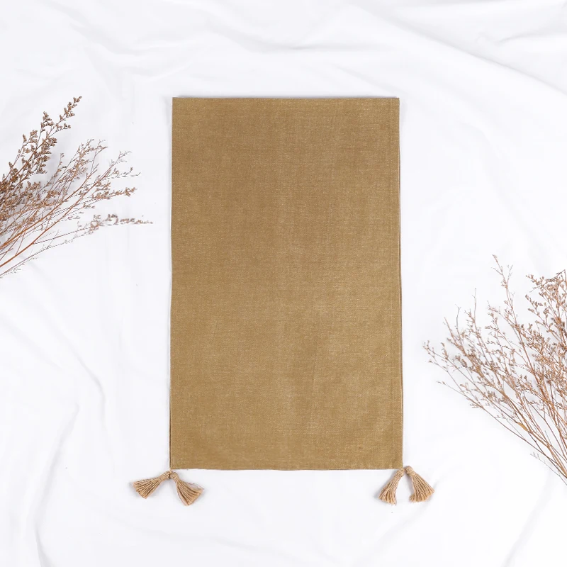 Rustic Burlap Christmas Table Runners for Bridal Dinning Decoration