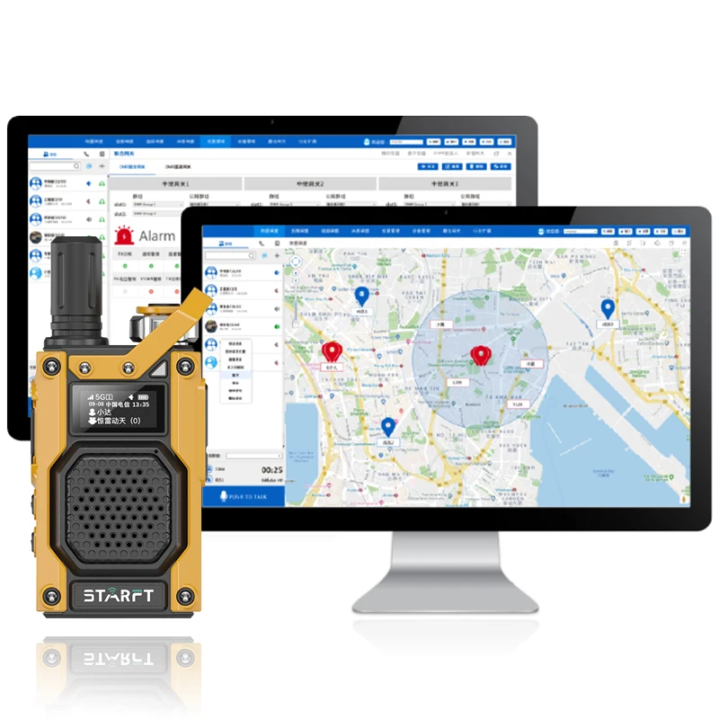 Starft XP608 wireless transceiver waki taki 4g gsm POC radio NOAA dual sim card walkie-talkie long range