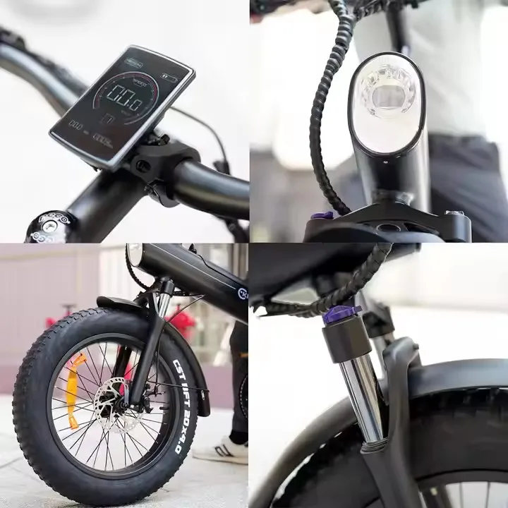 EU  Usa Stock E Bikes 20inch 27.5inch Big Motor 48 Volt 13ah Bike Electric Adult Electric Bike Q3 Elegant Gray