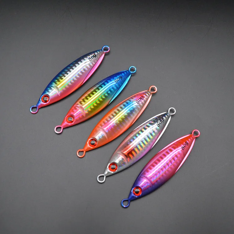 Customized metal clamp bait30/40/60/80gSea casting slightly slow asphalt jander salt water fishing clamp lure