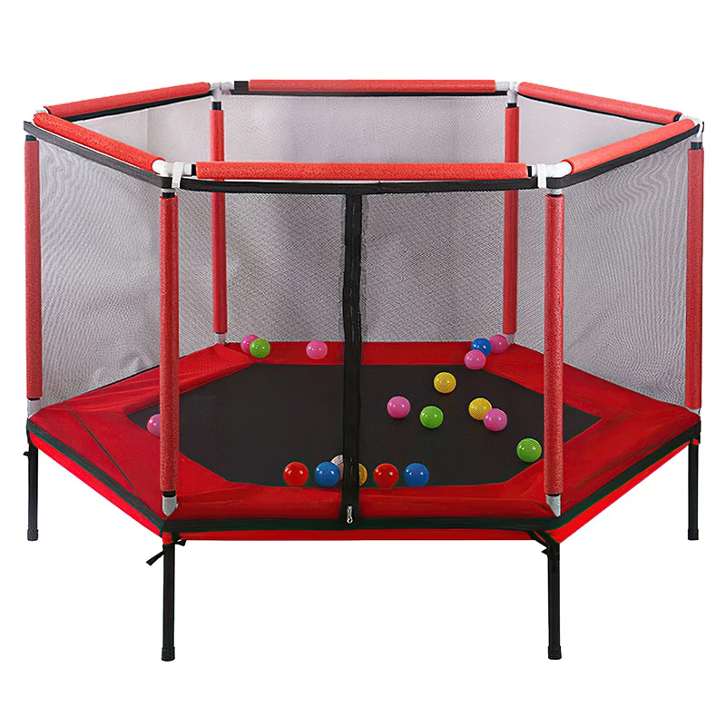 Kids Enclosure Net Pad Rebounder Outdoor Exercise Home Toys Jumping Bed Safety Net Trampoline