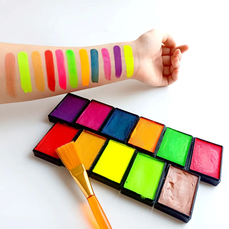 Popular Fluorescent Neon Paint Long Lasting Face Painting face body color water painting