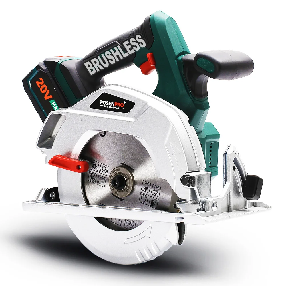 20V электрическая циркулярная пила бесщеточная Беспроводная батарея 4.0Ah