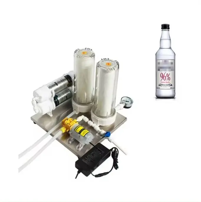Italian Wine Filtration Sanitary Cartridge Filter Housing with New Pump and Motor for Restaurant and Retail Industries
