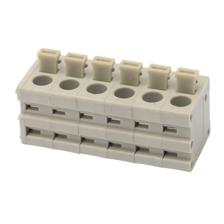 5.0mm pitch PCB spring screwless terminal block for V/T type 211V-5.0