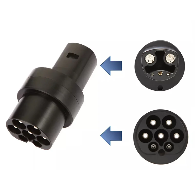 New tesla us to type 2 adapter europe can use plug tesla type2 charger adapter for tesla