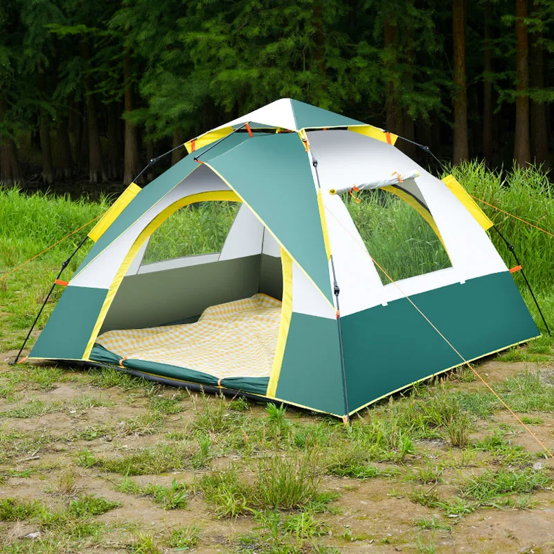 Wholesale High-quality Sunscreen and Rainproof Tent 3-4 People Fully Automatic Quick Open Camping Tent