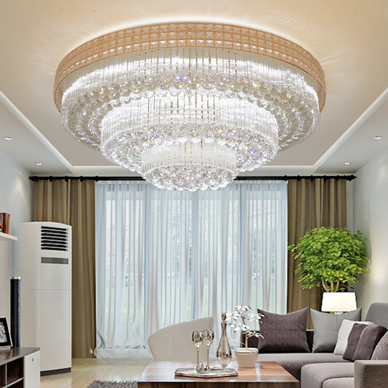 China Supplier Modern Led Ceiling Light Flush Mount, Crystal Led Ceiling Lamp For Home Hotel Display-Room
