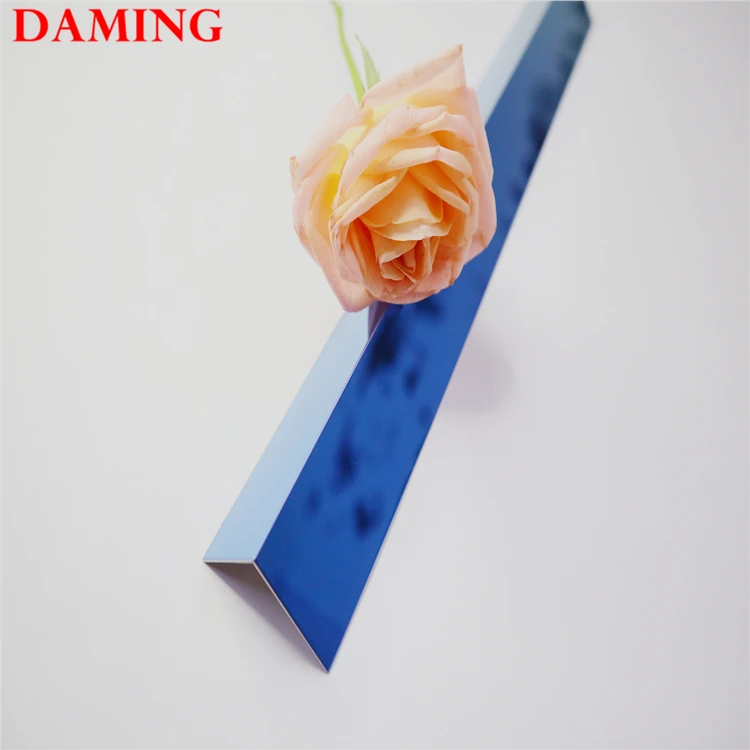 
customized surface satin brass stainless steel profiles l shape angle tile edge trim 