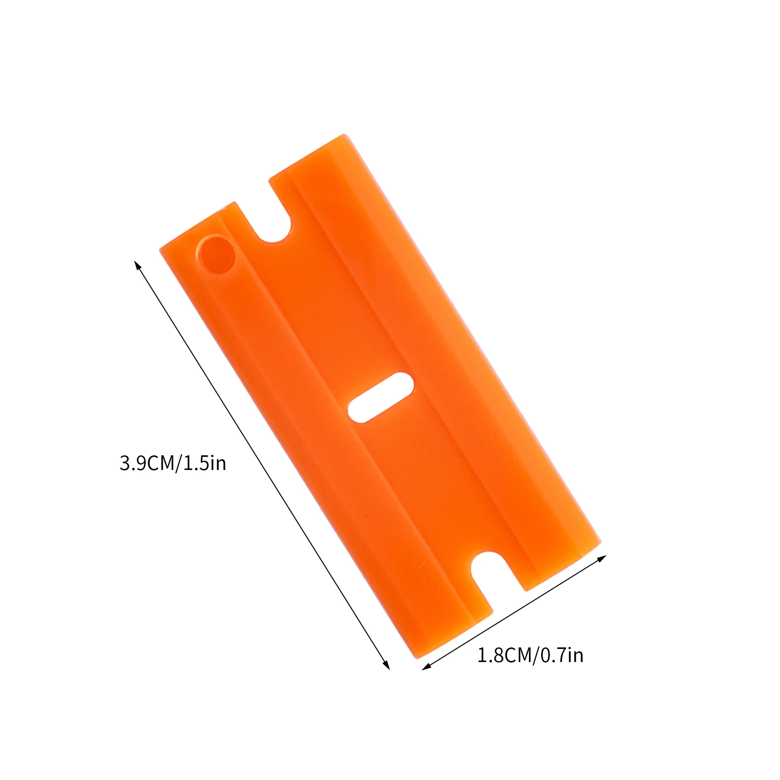 7mo Hot Selling Orange Plastic Razor Scraper Blades Replacement Decal Sticker Glue Remover Tool