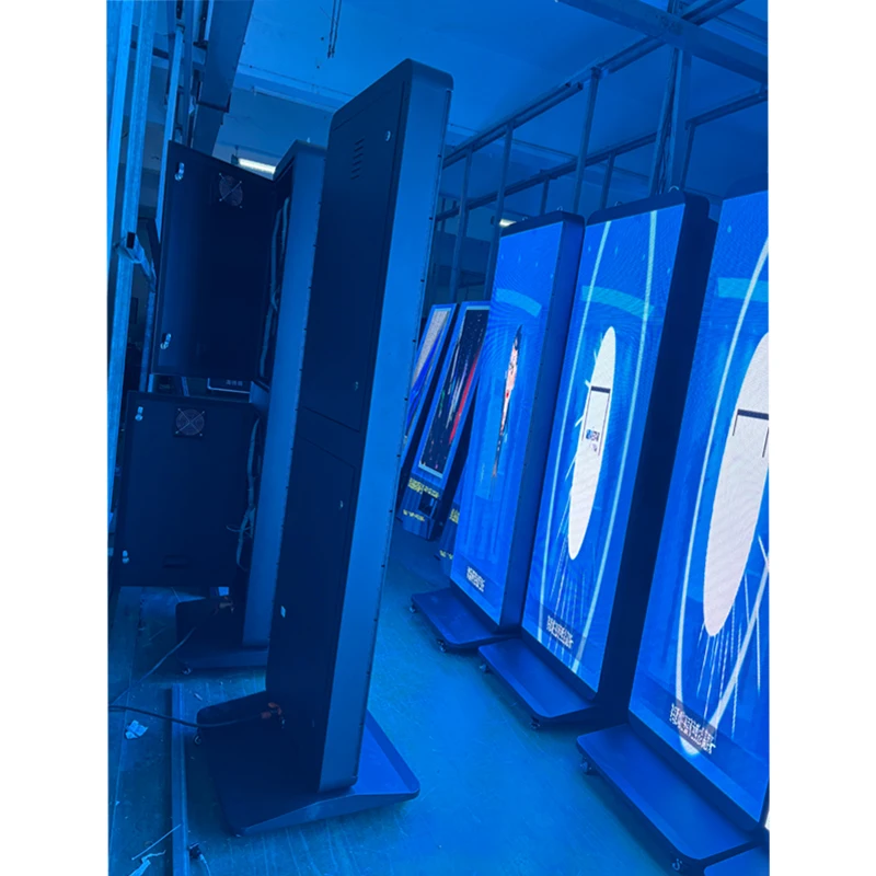 GOB P2.5 digital display with wheels portable wall led display led poster screen outdoor display stand customized led screen