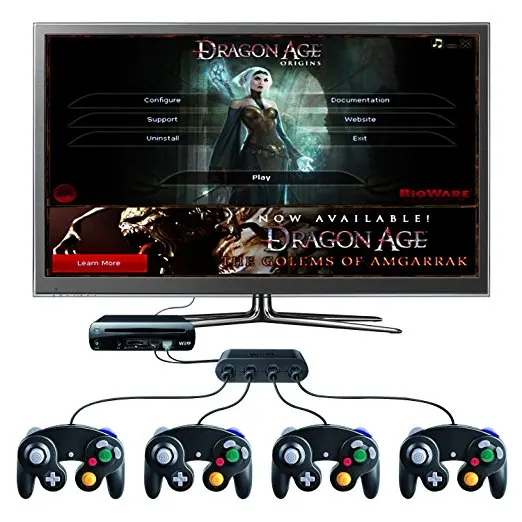 Game controller accessory for GameCube GC Controller Adapter Converter for WiiU PC USB