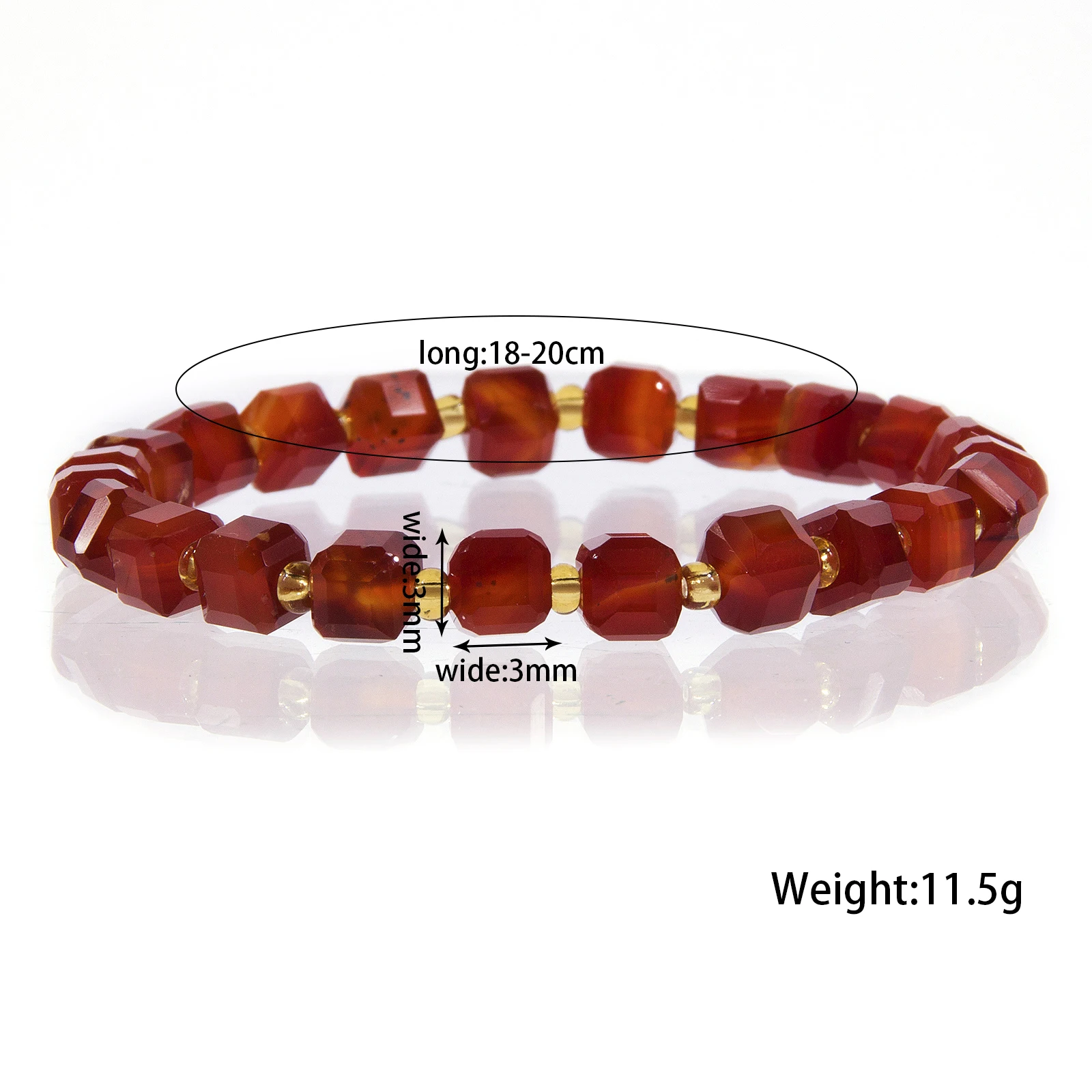 faceted  square bead bracelet tiger eye sodalite Hot sell bracelet  Natural Beads silver obsidian black agate energy bracelet