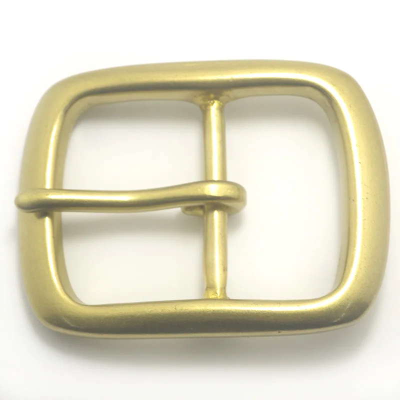Wholesale 40mm custom Pure Copper belt buckle Brass pin buckle for genuine leather belt