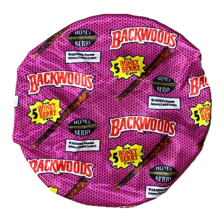 
wholesale satin bonnets logo custom women silk hair Bandana Butterfly Money Backwoods Wap Rugrat satin cartoon bonnet 