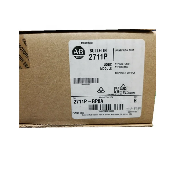 100%new PanelView Plus 7 touch screen 2711P-T12W22D8S 12 Inch hmi panel