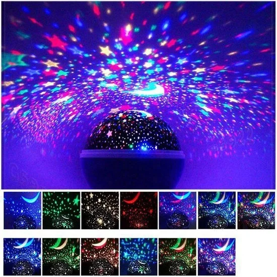 
Wholesales Night Light Projector Creative Rootating Moon Star Led Projector Night Light for kids 
