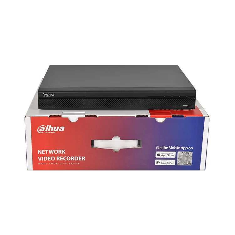 Dahua 16CH Compact face detection and recognition 16 ip channel nvr cctv camera system alhua nvr 16 channel 4k with poe