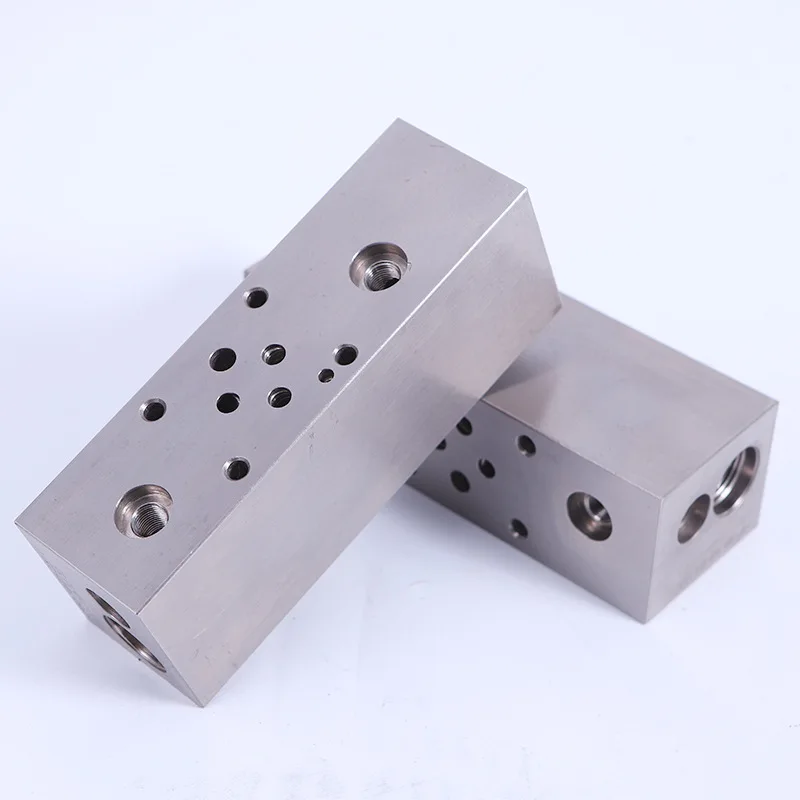 Non-Standard Design CNC Machined Hydraulic System Valve Block Multi-Specification Aluminum Alloy Supply