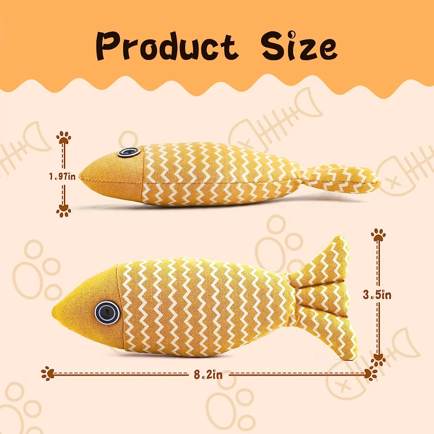 New Arrival Fish Grinding Teeth Bite Resistant Toy Pet Throw Pillow Play Fun Cat High Interactive Toy Catnip Toy
