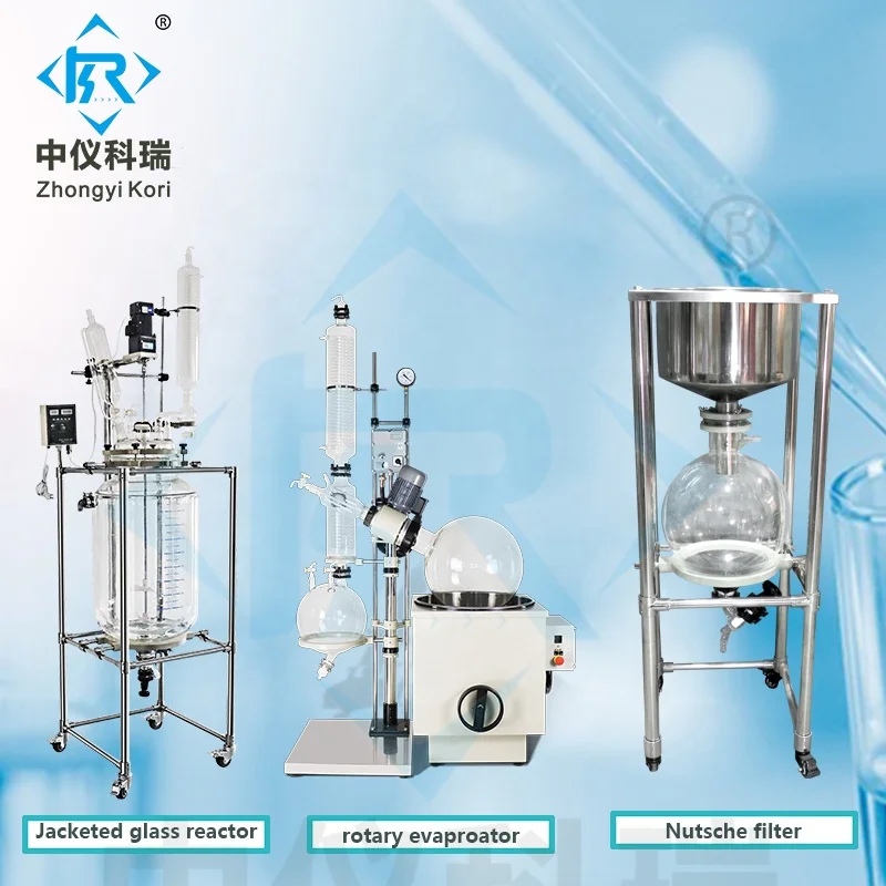 Lab Pilot Plant Chemical Pyrolysis Glass Reactor Jacketed Reaction Vessel Mixing Tank with