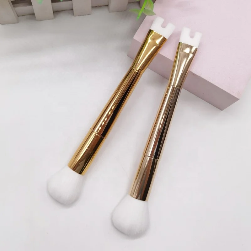 Gold Nose Contour Brush Easy and Efficient U-Shaped Makeup Brush for Perfect Nose Contouring