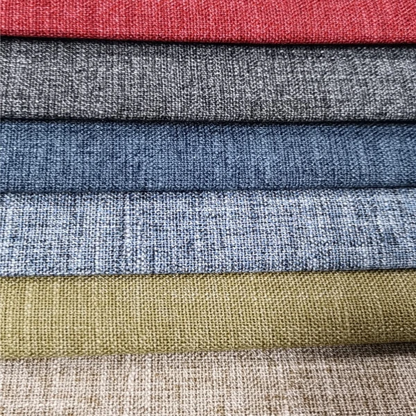 XPR15 Лидер продаж оптовая продажа чехол для дивана ткань имитация льна 100% полиэстер