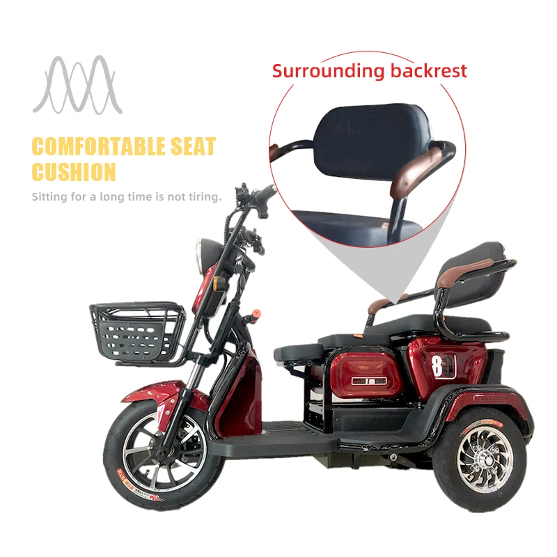 2022 New Oem Products Family Use Electric Tricycle Electric Tricycle With Passenger And Freight Functions
