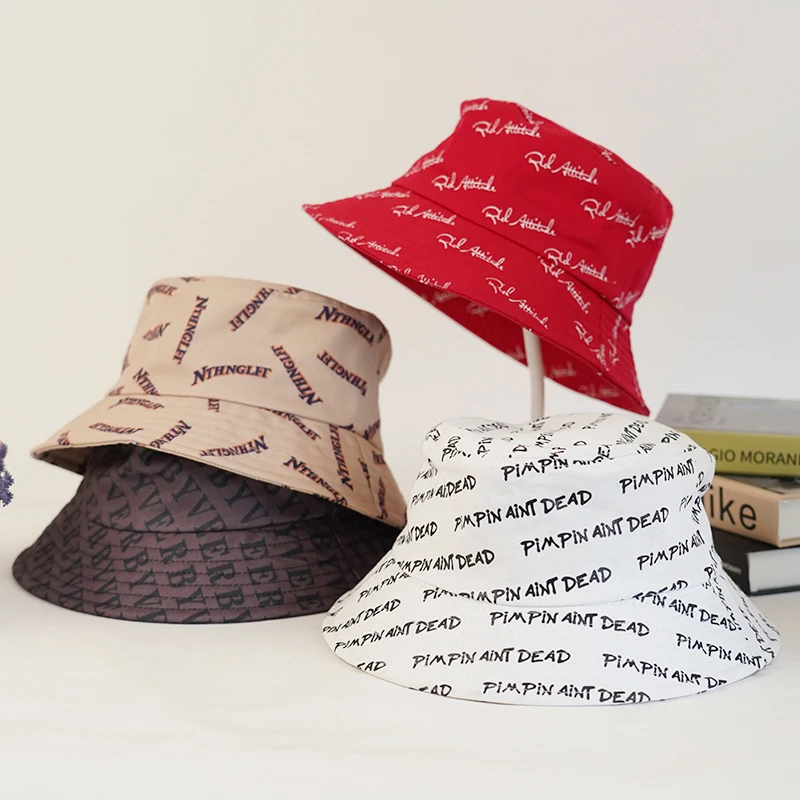 Wholesale Designer Cotton Bulk Luxury Sun Shade Fisherman Cap gorro pescador, Custom Your Logo Printed Bucket Hat