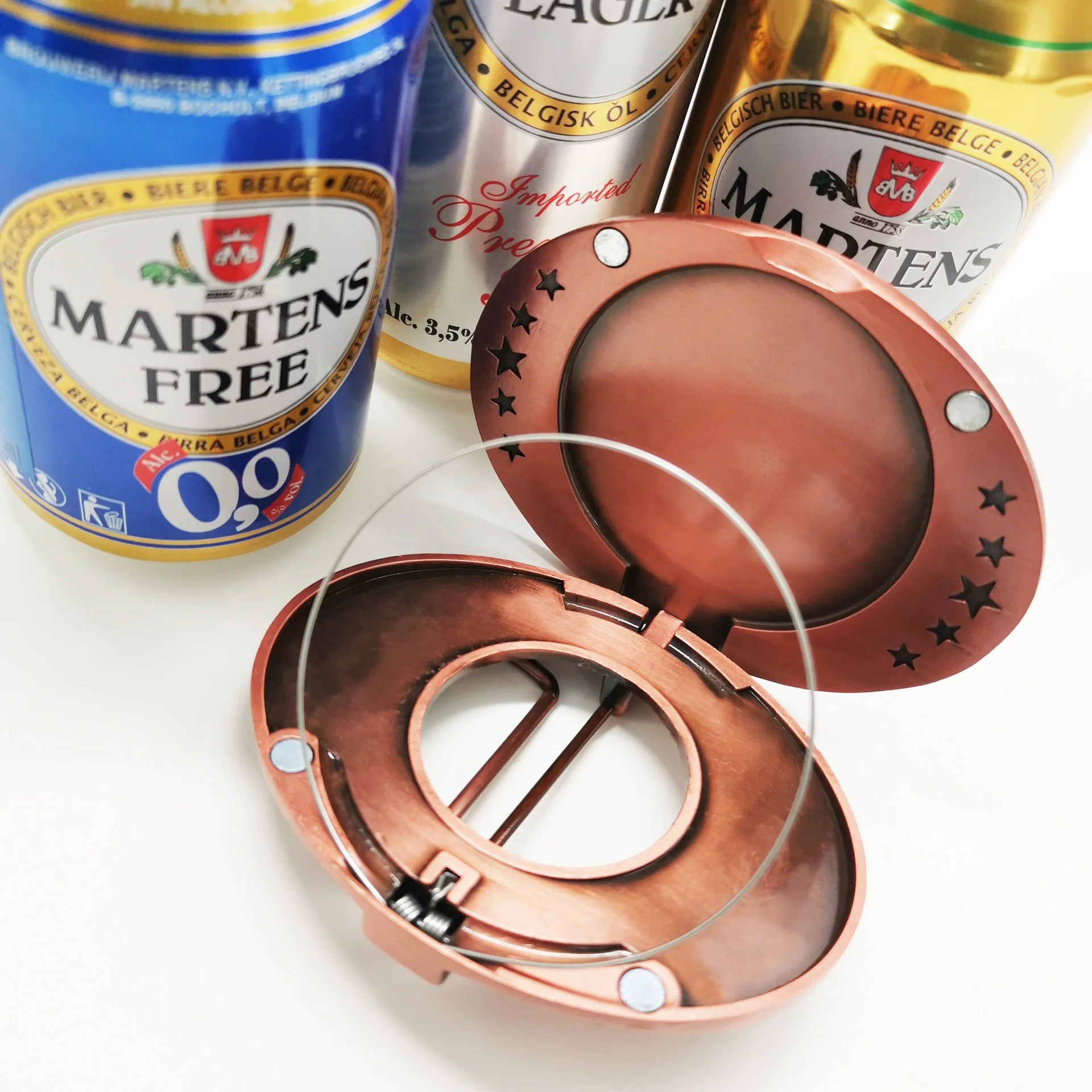 High Quality Western Cowboy Style Belt Beer Holder Buckle Metallic Buckle Belt Buckle