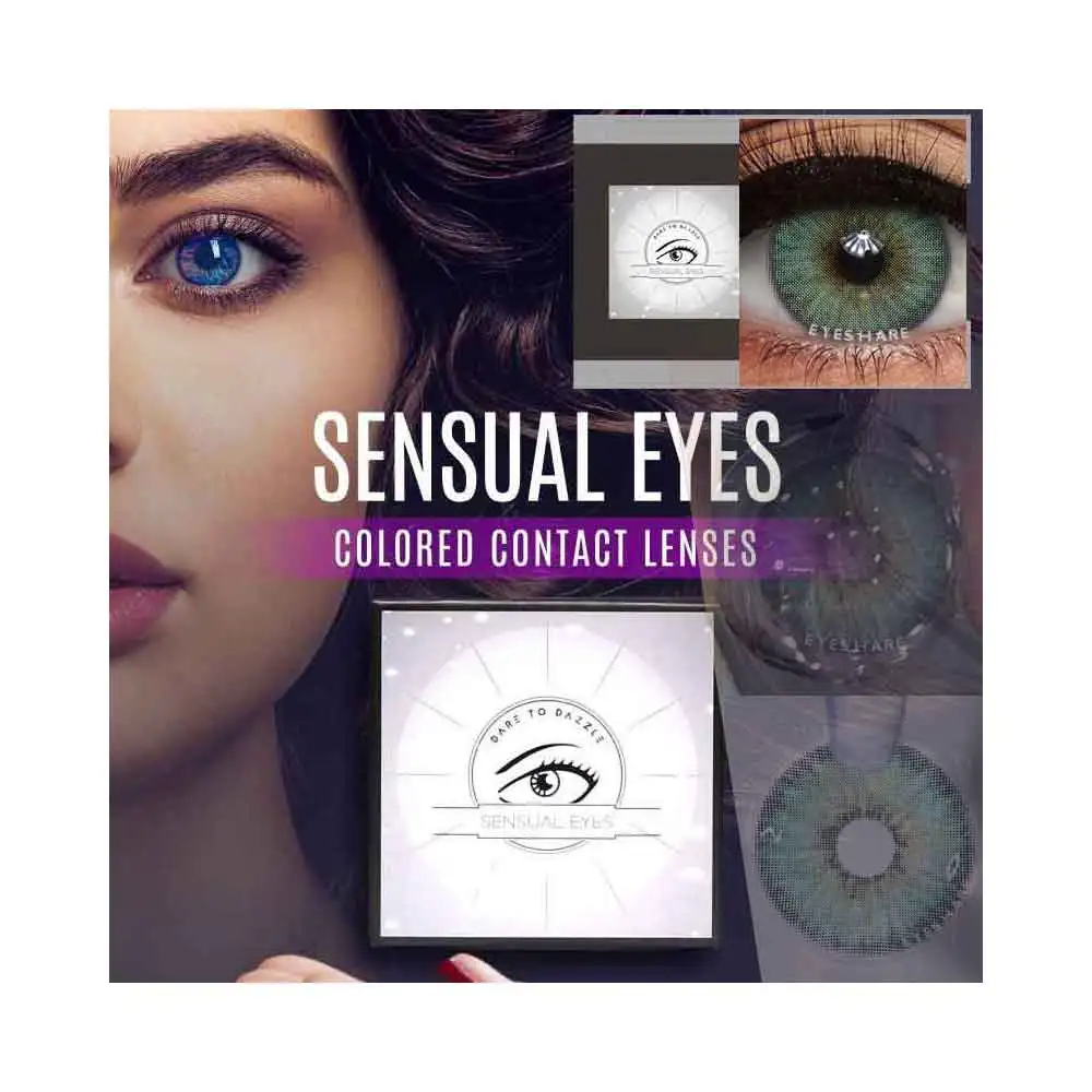 Eyeshare Free Design Custom Eye Lens Packing Box Colored Contact Lenses Wholesale Personal Brand Lentes De Contacto Paper Box