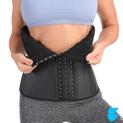 Showme Charming 100% Latex Waist Trainer Cincher Faja Girdle Slimming Body Shaper 25 Steel Boned Waist Trainer Corset