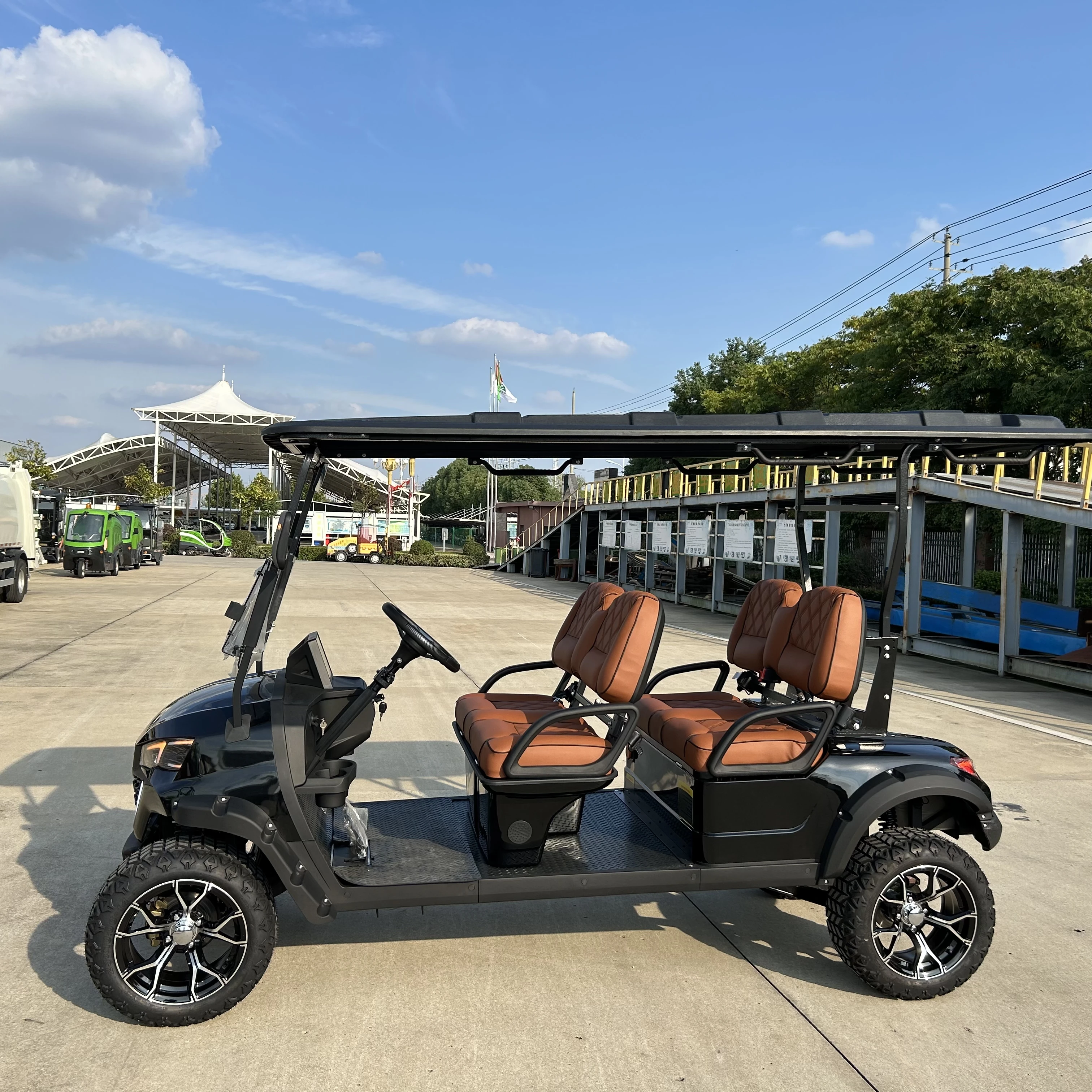 Lithium Battery Ac Motor Enclosed 72v Golf Cart Newly Designed Pink Golf Cart Electric Fast