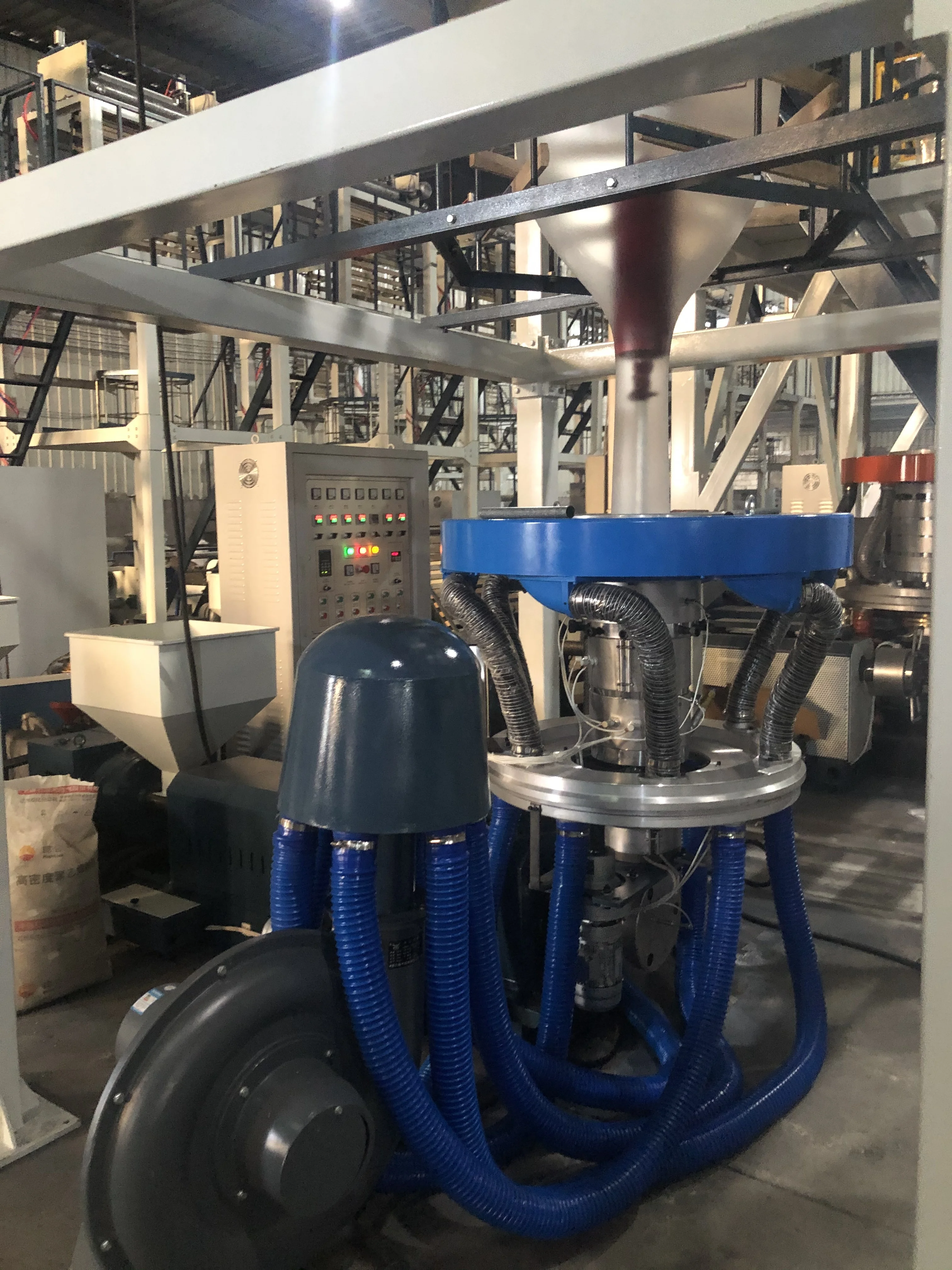 1000 мм машина для производства выдувной Пленки hdpe машина для выдувания Высокоскоростной экструдер для пленки hdpe