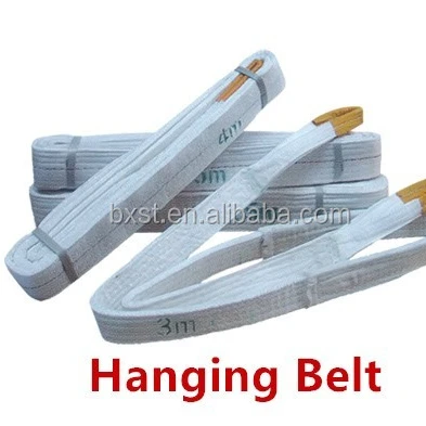 Durable flat stone slab lifting sling 6m+8ton belt