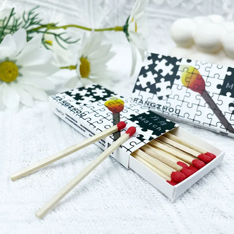 FZMATCH Safety match factory high quality puzzle illustration matchbox Safe and Ecological Materials Clean Customized Matches