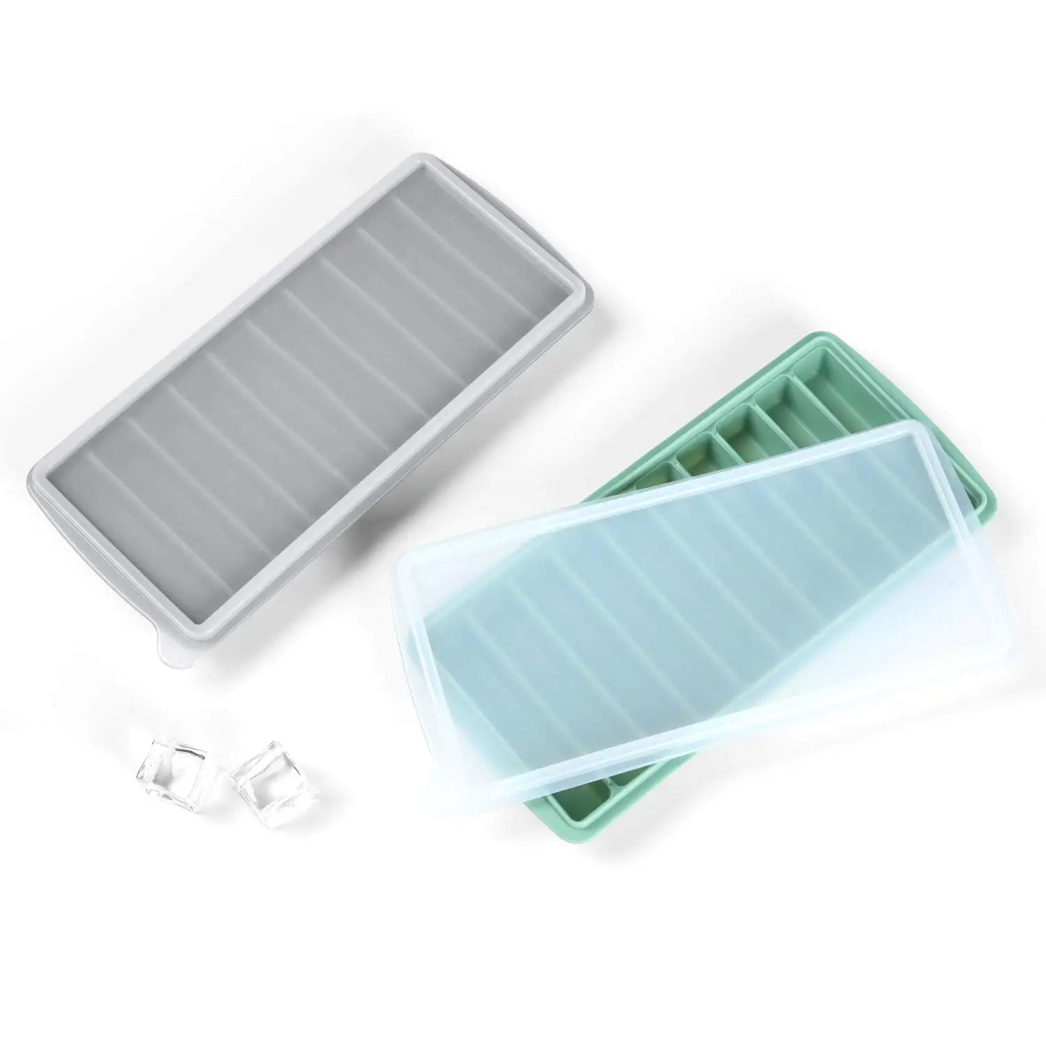 Silicone Ice Cube Trays Butter Mold Rectangular Narrow Stick Ice Cube Sticks Long Strips Ice Cube Mold Tray