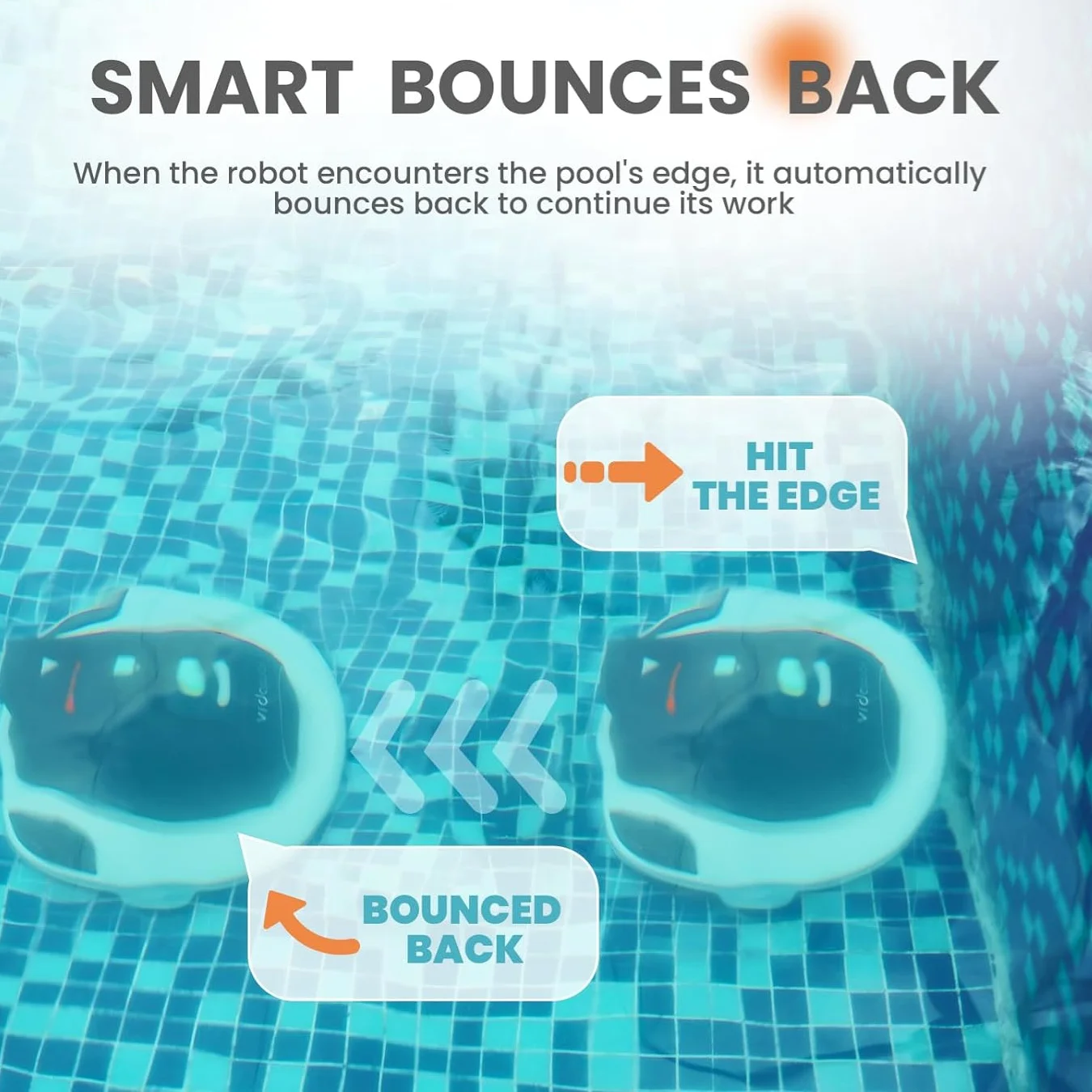 Intelligent Robot Vacuum Cleaner For Pools Maximum Coverage Clean Swimming Vacuum Pool Robot Automatic Pool Cleaner