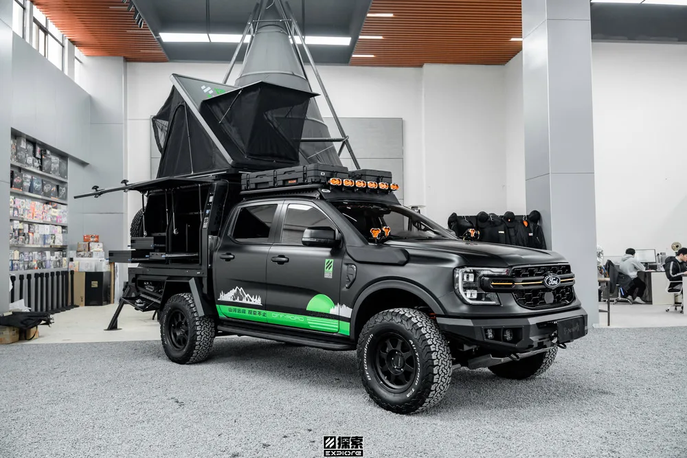 Pop-up hard shell vehicle tents Samrcamp aluminum hard shell roof top tent