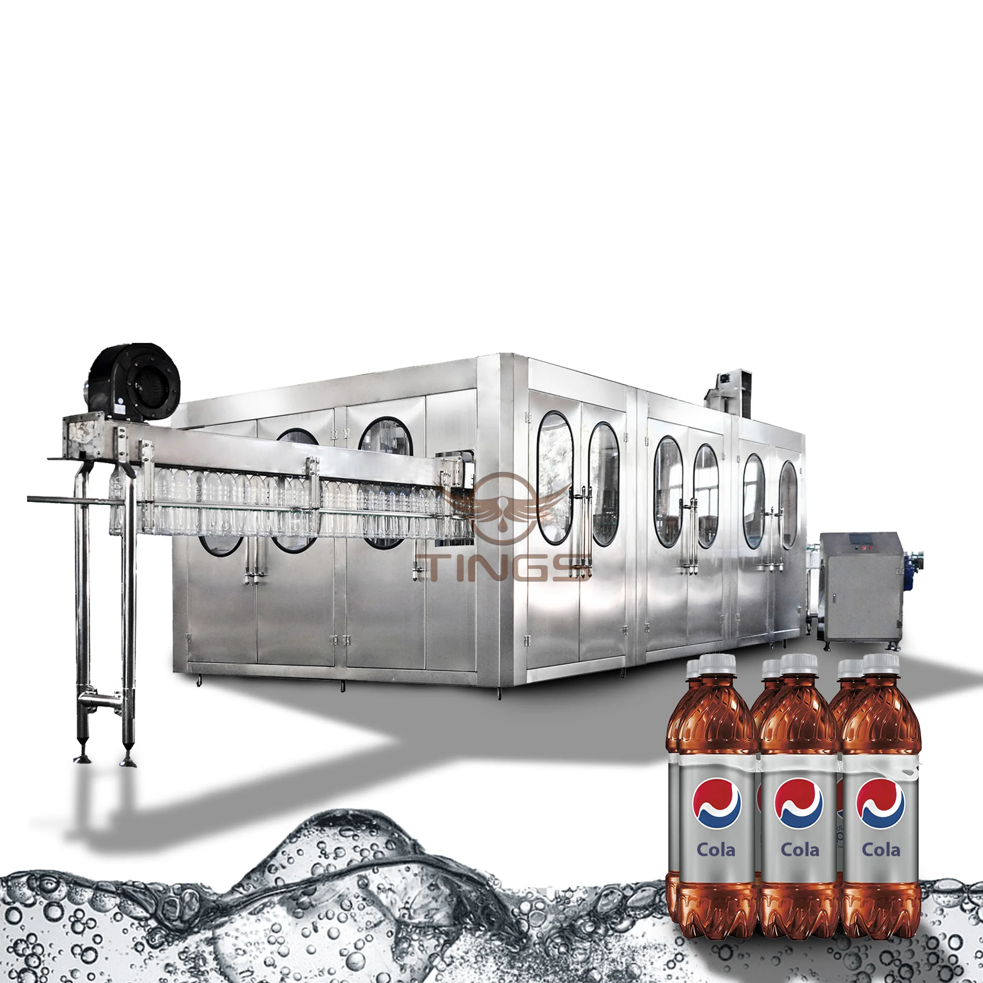 Carbonated water beverage soft drink making filling production machine/Co2 gas beverage making machine