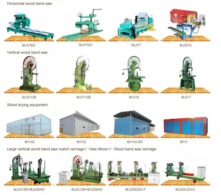 MJ375C Hot Sale Diesel Hortizontal Woodworking Band Saw For Log Timber