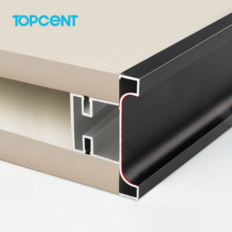 Topcent Kitchen Cabinet Extruded Gola Profile Handle Aluminum Alloy Drawer Knob Pull Wardrobe Cupboard Invisible Handle
