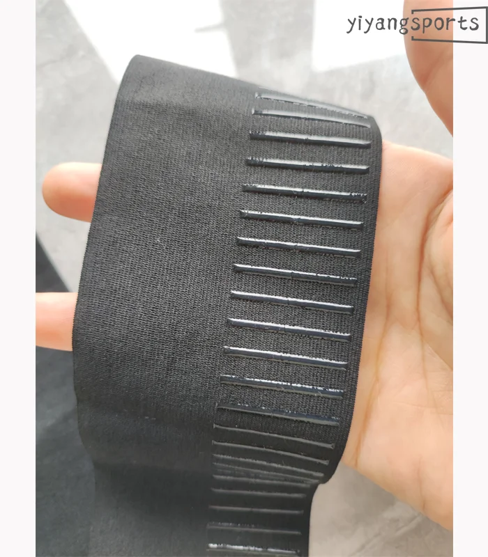 7cm polyester slip gripper webbing tape cycling wear non-slip elastic band silicon gripper