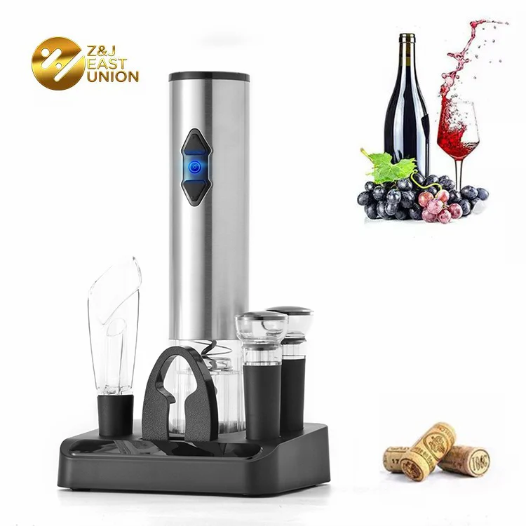 Smart Electric Wine Pourer Red Wine Opener Gifts Battery Operated Automatic Cordless Wine Bottle Opener Set