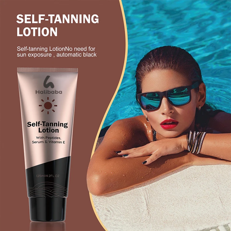Deep Self Tanning Lotion Sunless Tanning Foam Self Tanner Dark Ingredients Tanning Cream