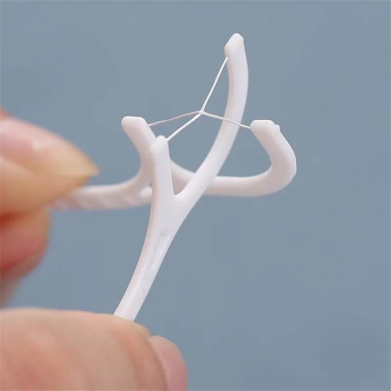 Customized Logo Plastic Eco Friendly Disposable Private Label Dental Floss Pick Toothpick Dental Floss Toothpick